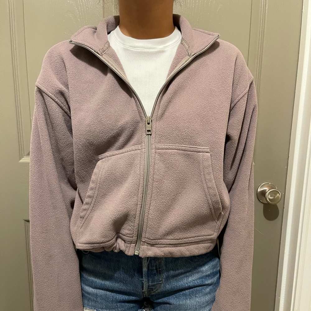 TNA cropped polar sweater. Size Small.